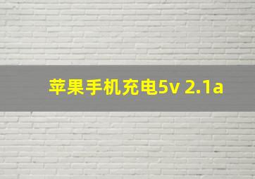 苹果手机充电5v 2.1a